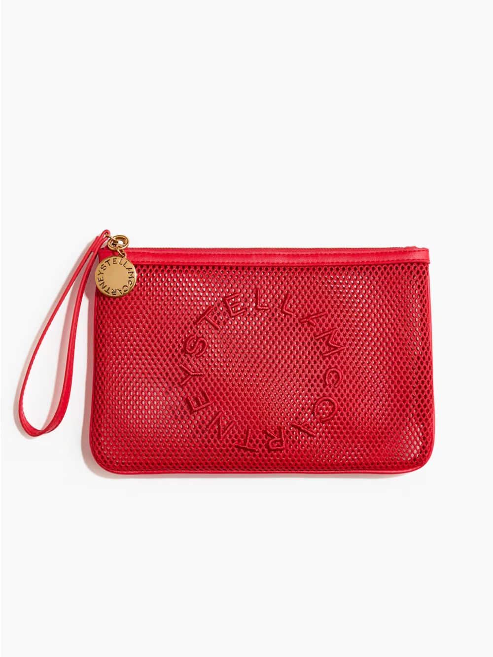 Stella McCartney x Hm collab sold out  Red Mesh Wristlet Pouch
